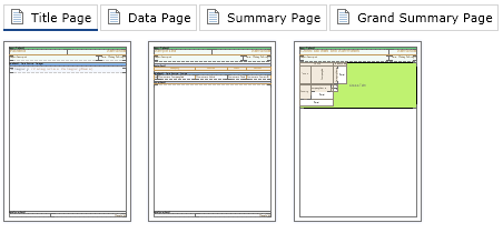Handy Separation of Report Template into Pages