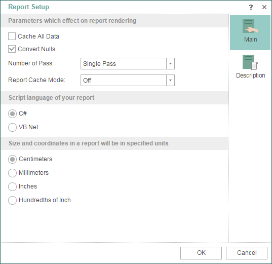 Report Designer for HTML5 Report Properties