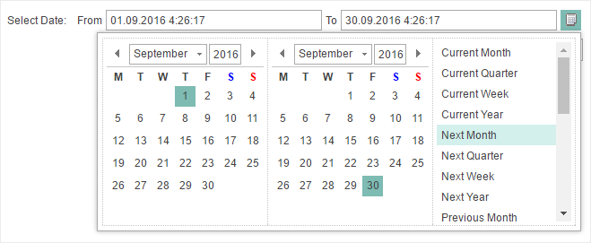 Improved Calendar in the Variable