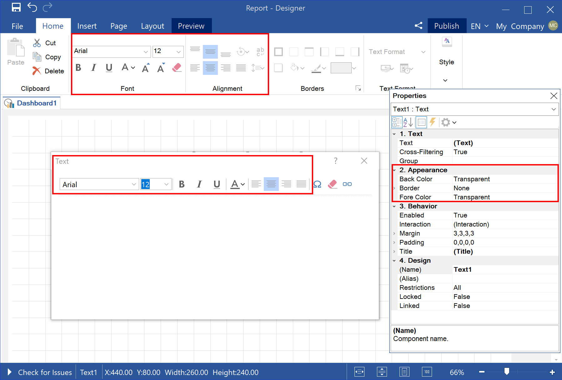 Component Properties