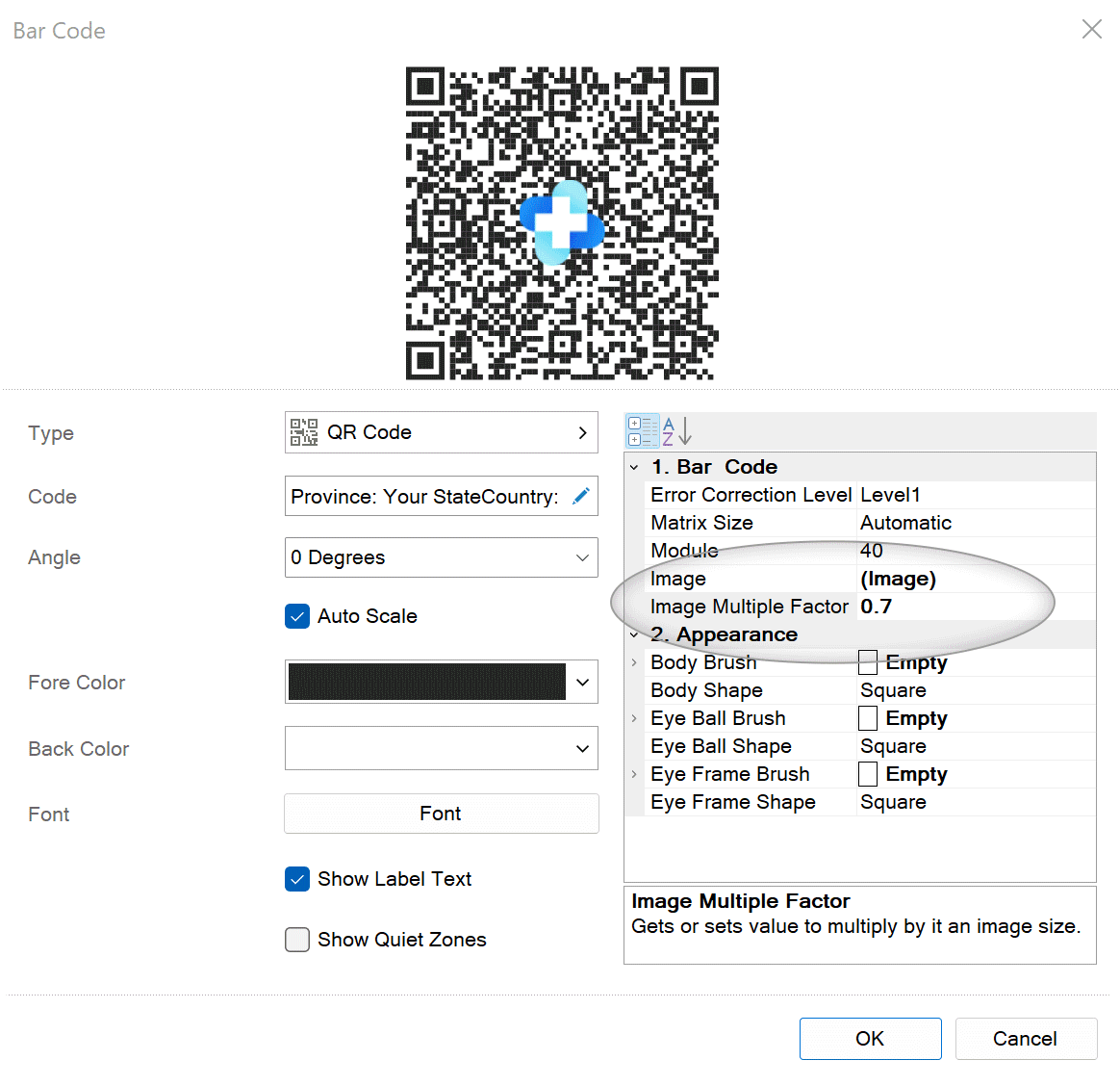 Embedding an image into a QR-code