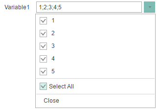 All Values of the Variable in Reports.Web and Reports.Java