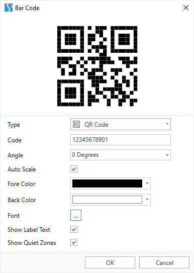 New Barcode Editor