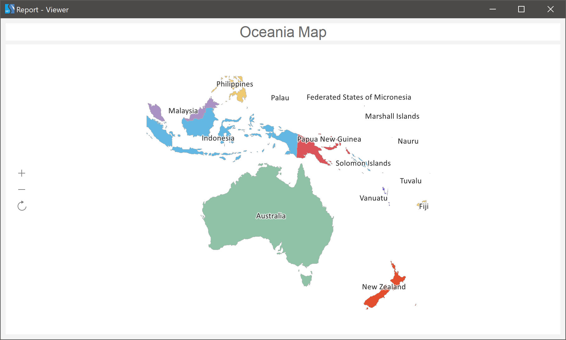 The new map - Oceania