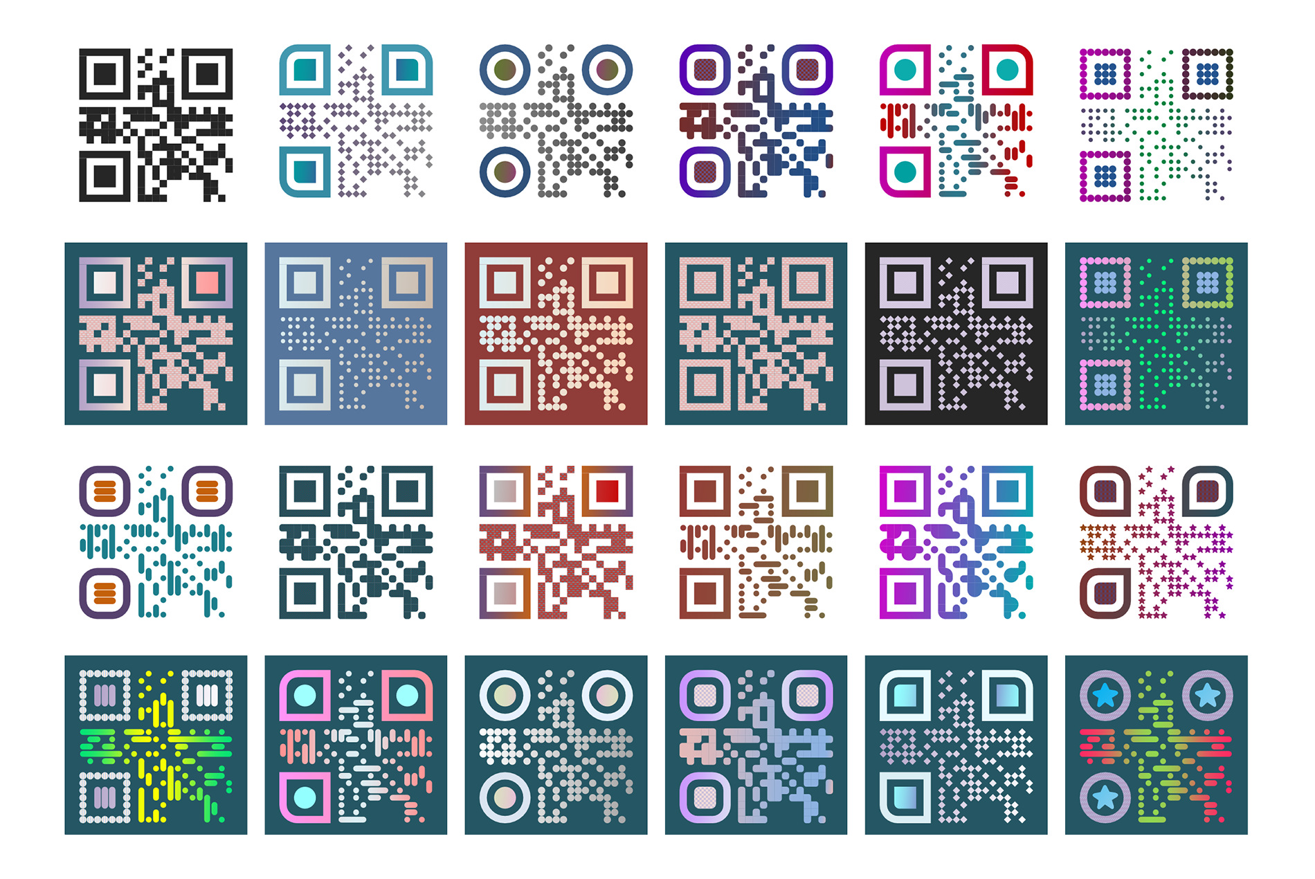 QR visual design