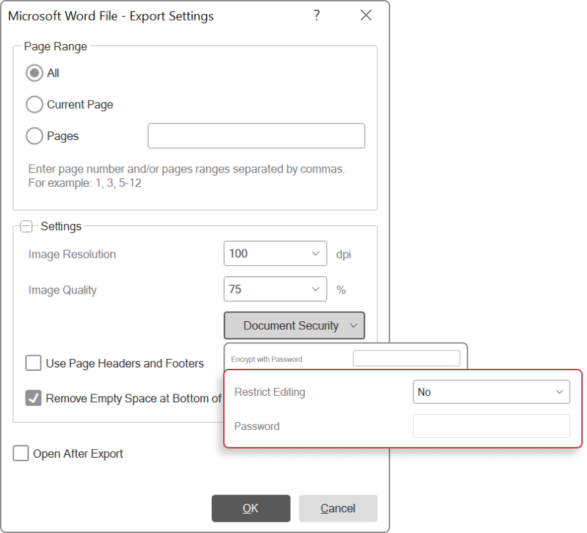 Document Editing Security