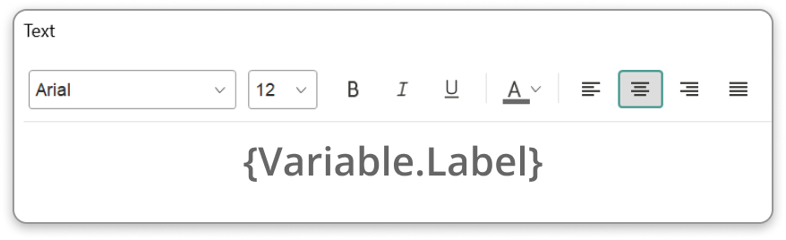 Variable labels in dashboards