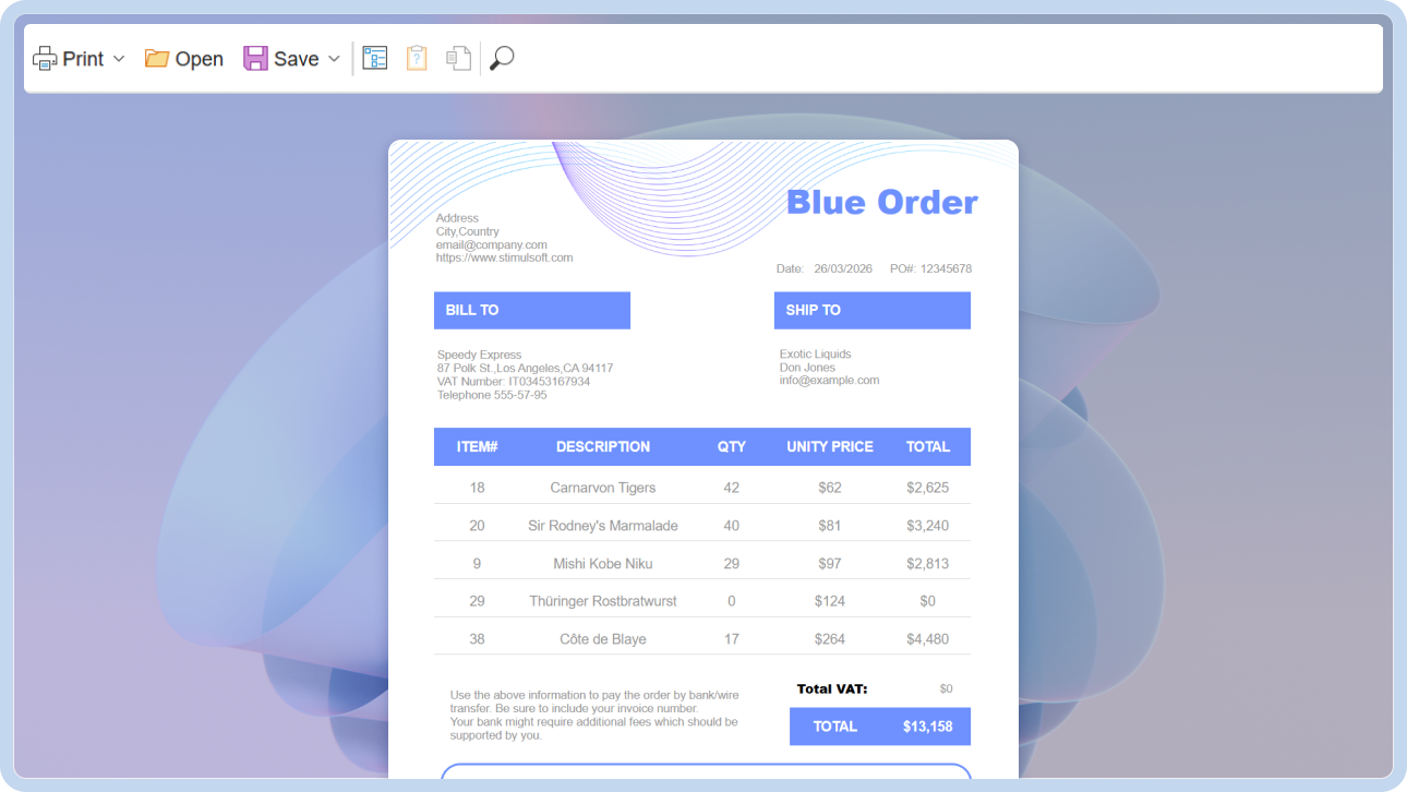 Stimulsoft Viewer for React