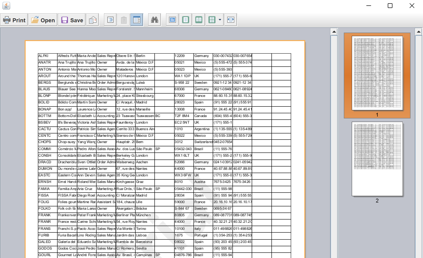 Creating Report with MySQL Database at Runtime