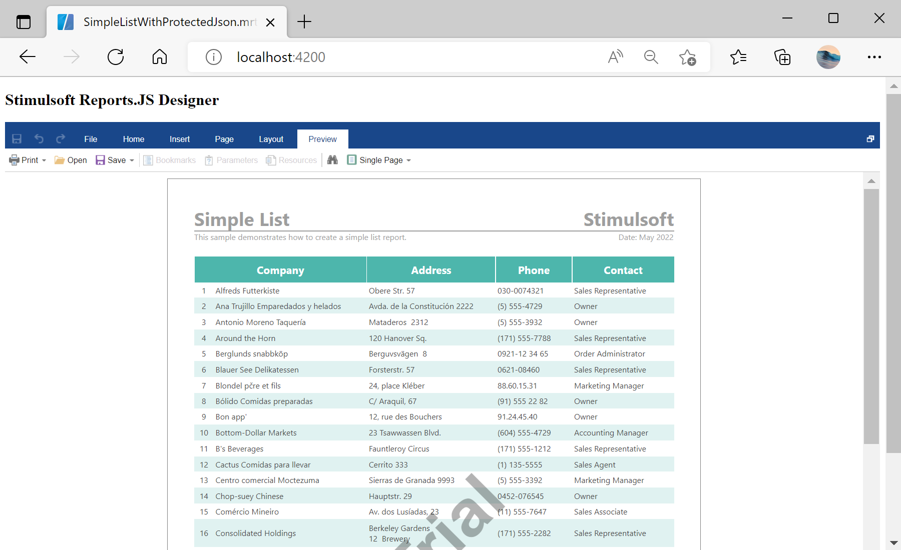 Supply Custom Headers for JSON Database