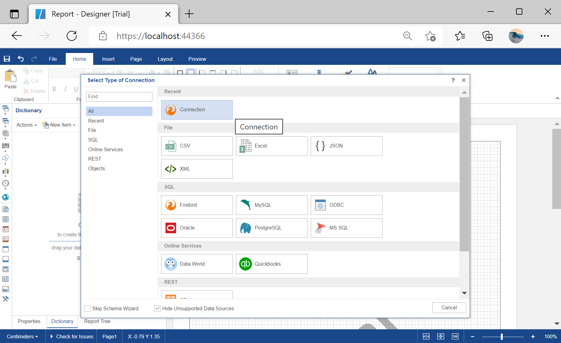 Connecting to Databases