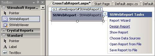 Add report to your web page