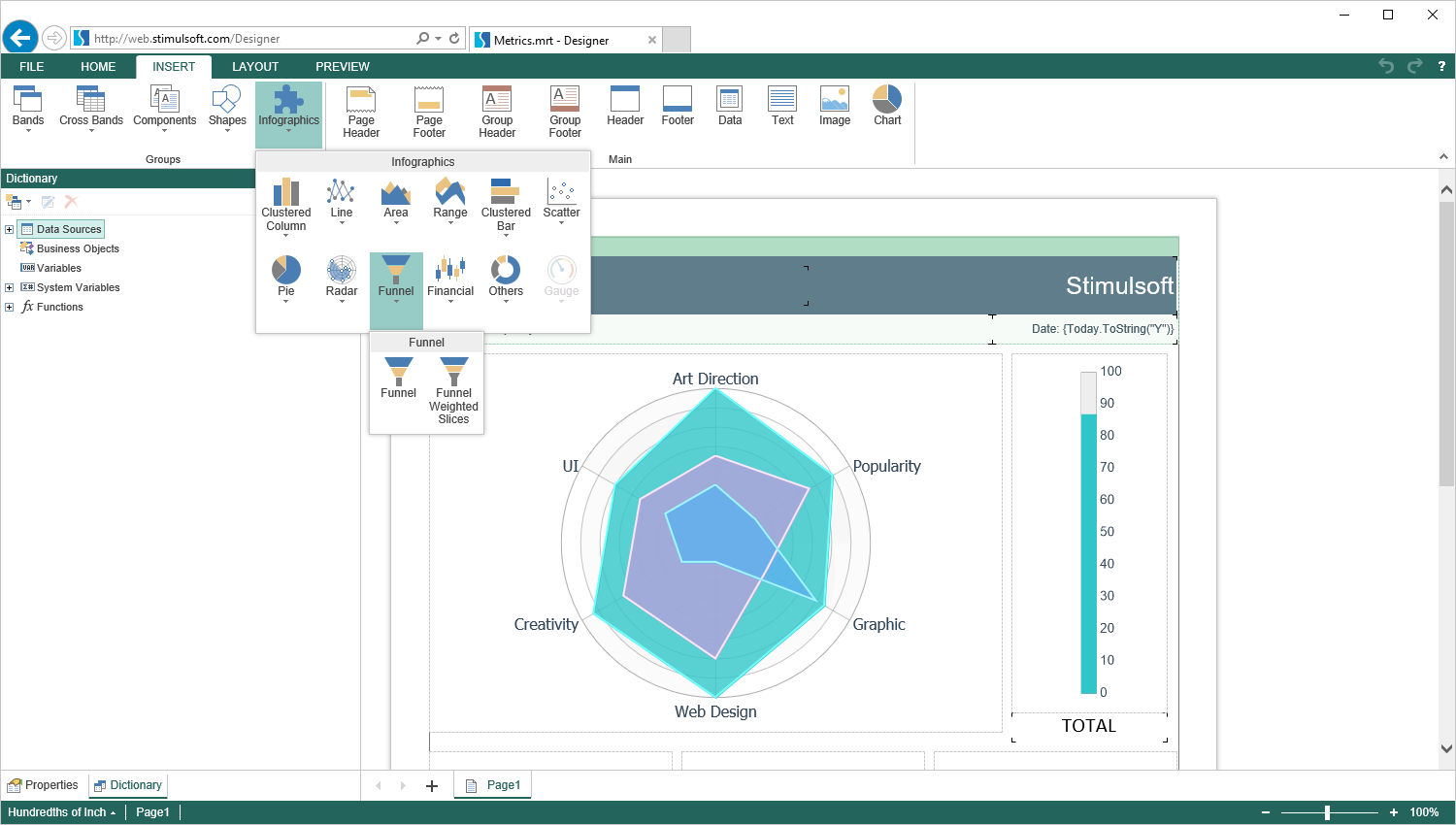 Reporting software