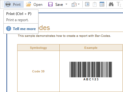 Print Barcodes