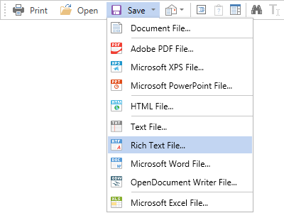 Rich Text Export
