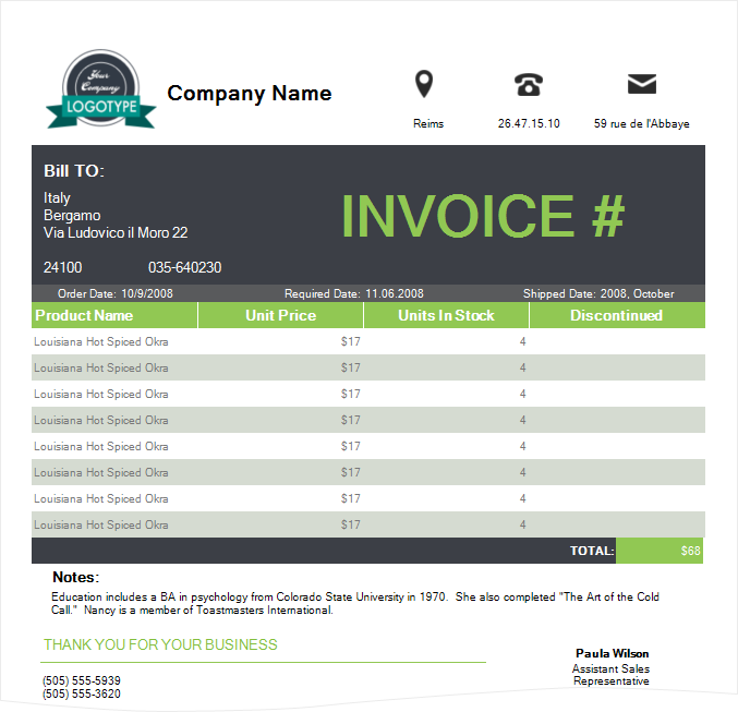 Invoice With Style